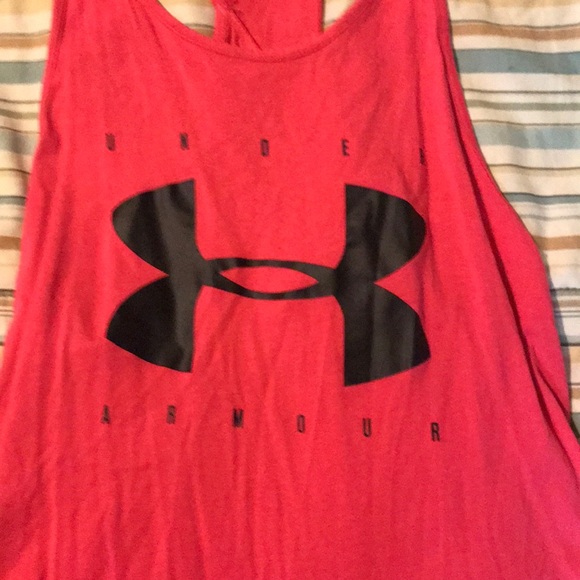Under armor pink tank top Sz M 😍 - Picture 5 of 8